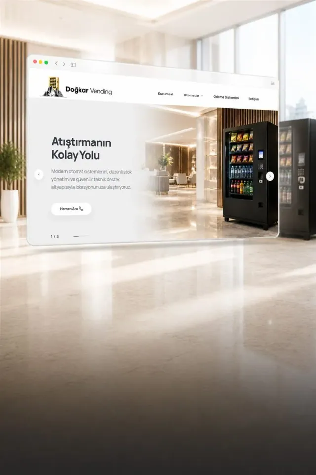 Doğkar Vending kurumsal web sitesi projesi