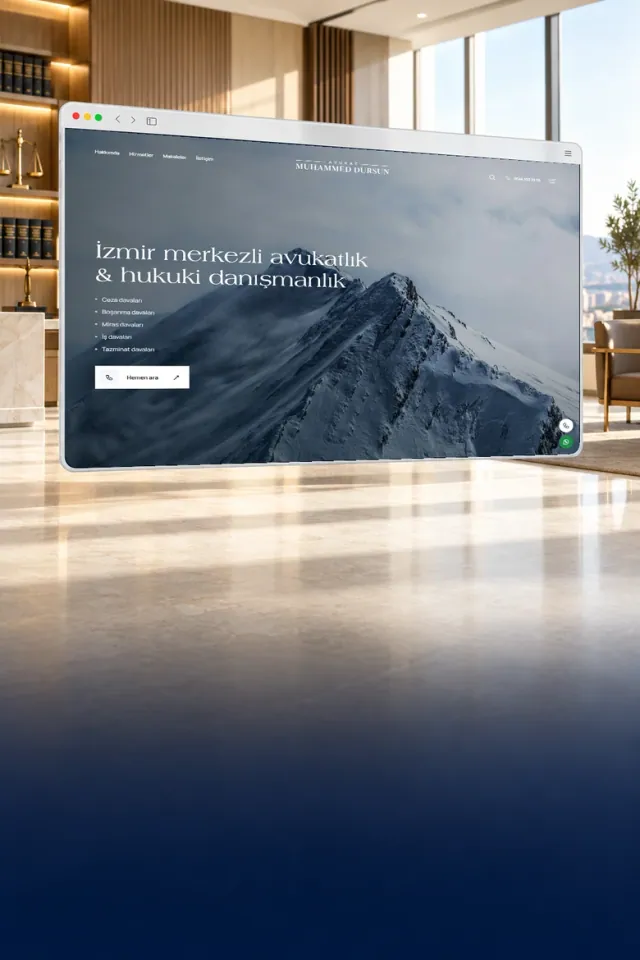 Av. Muhammed Dursun kurumsal web sitesi projesi